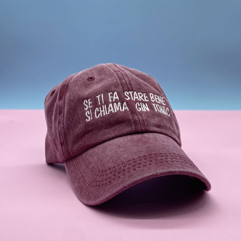 Cappello con visiera "Se ti fa star bene si chiama Gin Tonic"