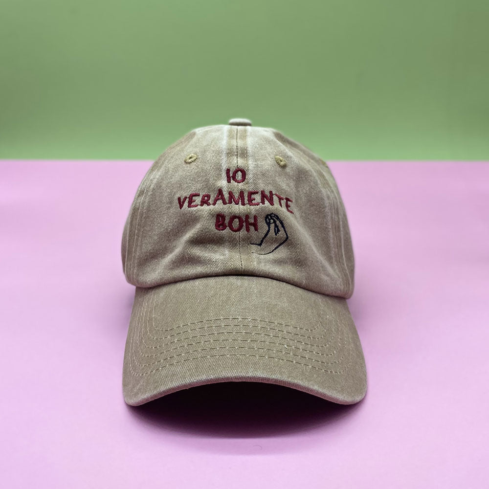 Cappello con visiera "Io veramente boh"
