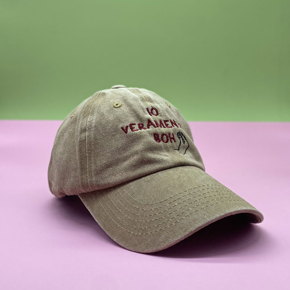 Cappello con visiera "Io veramente boh"