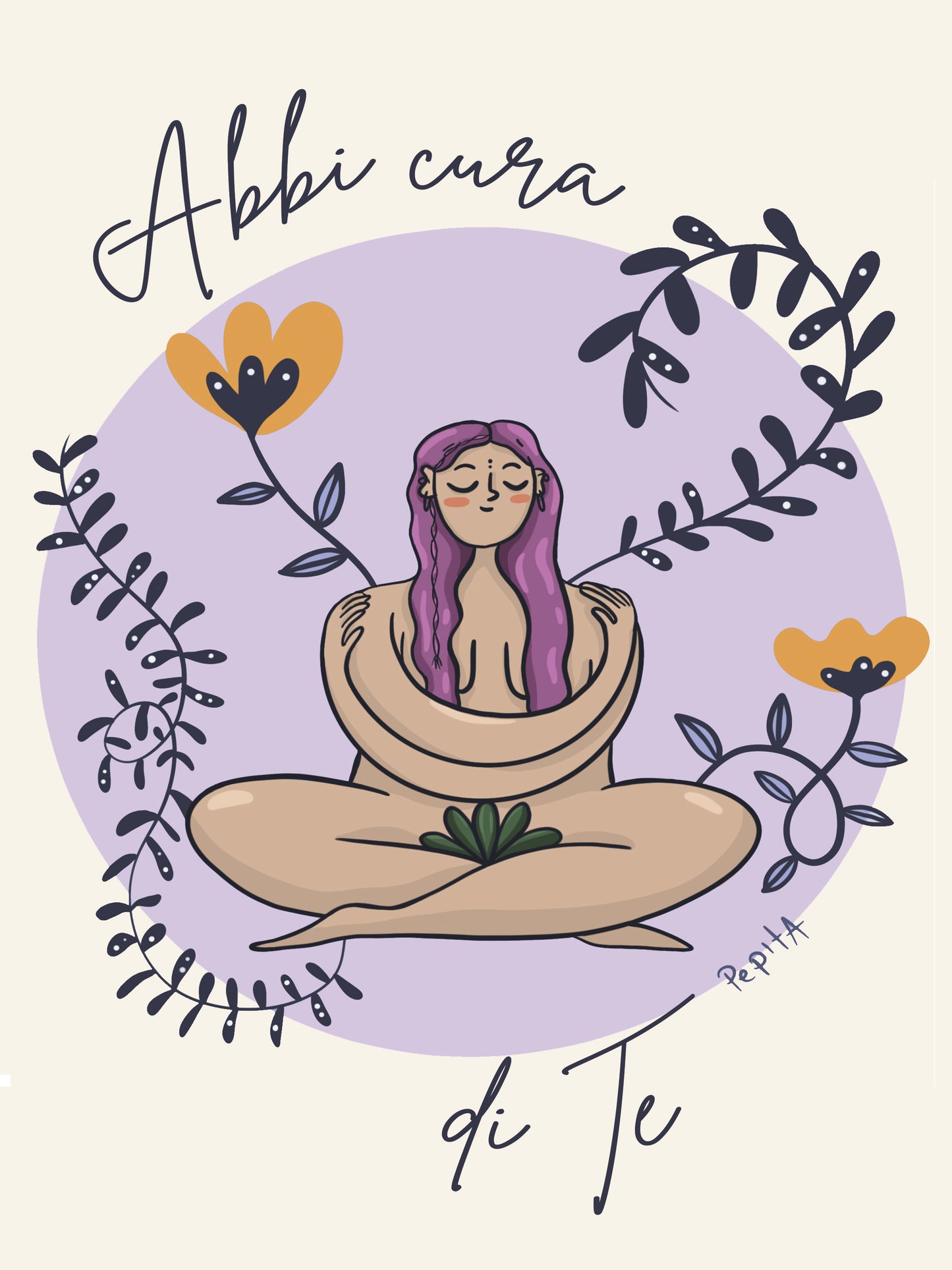 Illustrazione "Abbi cura di Te" - Pepitaland