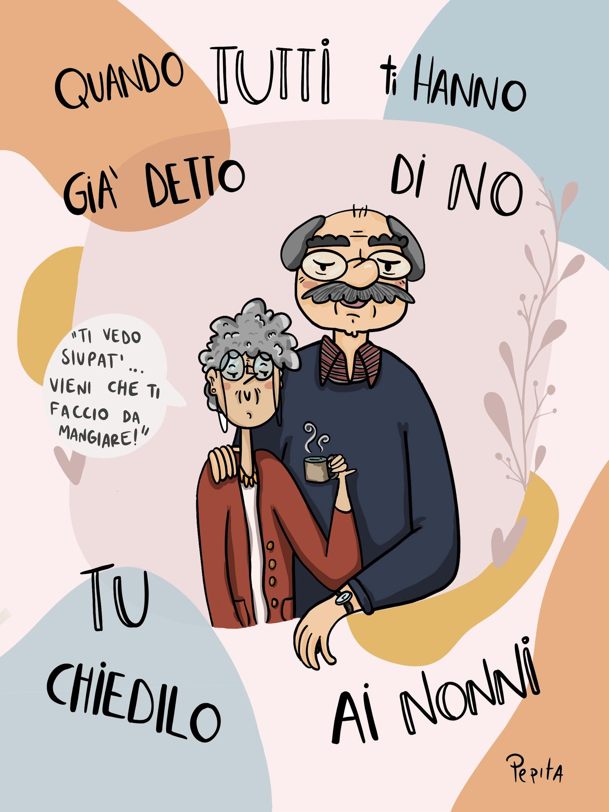 Illustrazione "Nonni" - Pepitaland