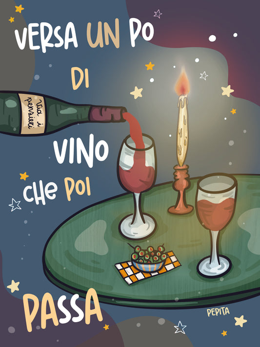 Illustrazione "Versa del Vino"