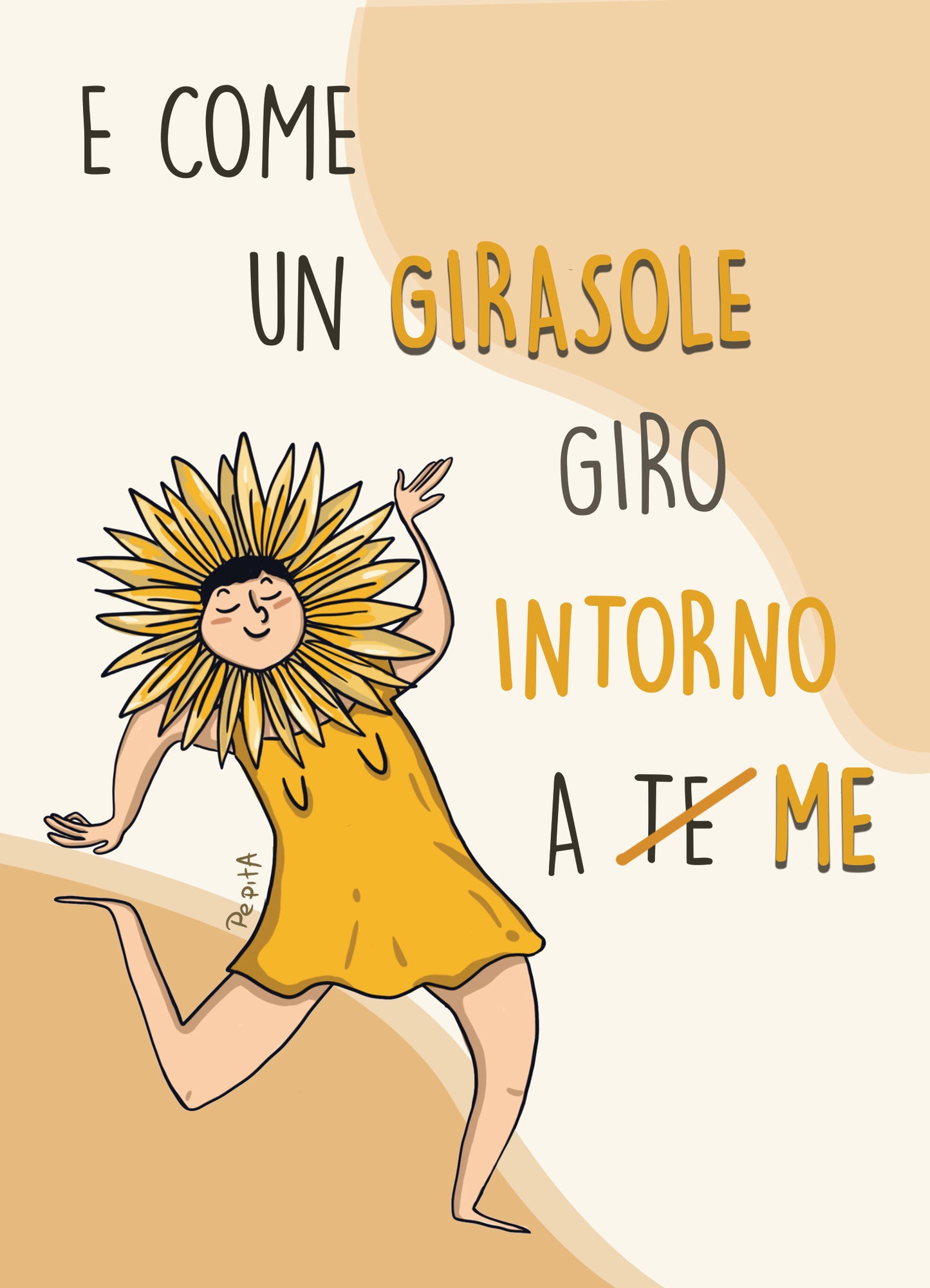 Illustrazione "Girasole" - Pepitaland