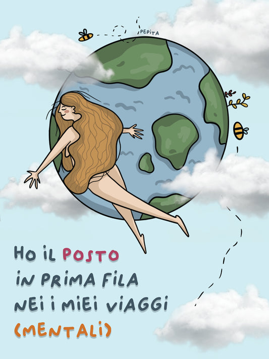 Illustrazione "Viaggi Mentali" - Pepitaland